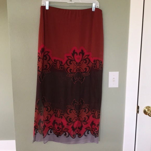 NEW Bailey44 Maxi Half Sheer Skirt Medium - Picture 3 of 6